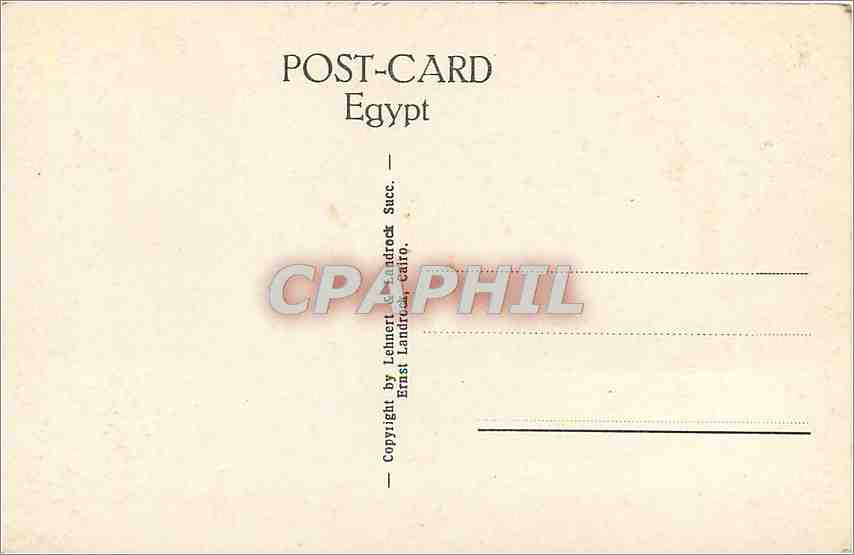 CPA CAIRO-The pyramide of Gizeh — Back