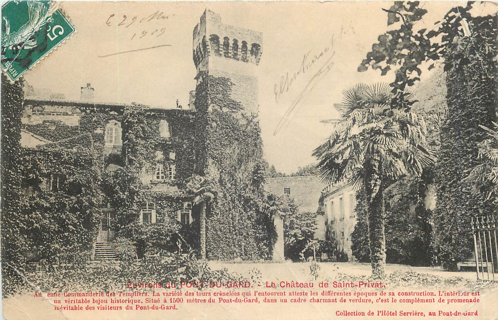 CPA Le Chateau de Saint-Privat-Environs de PONT DU GARD