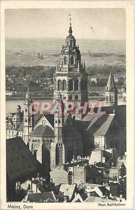 Mainz, Dom — vue aérienne — Phot. Rolf Kellner