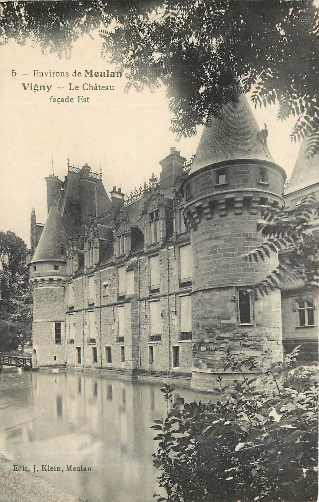CPA ENVIRONS DE MEULAN-VIGNY -Le Chateau -Facade Est