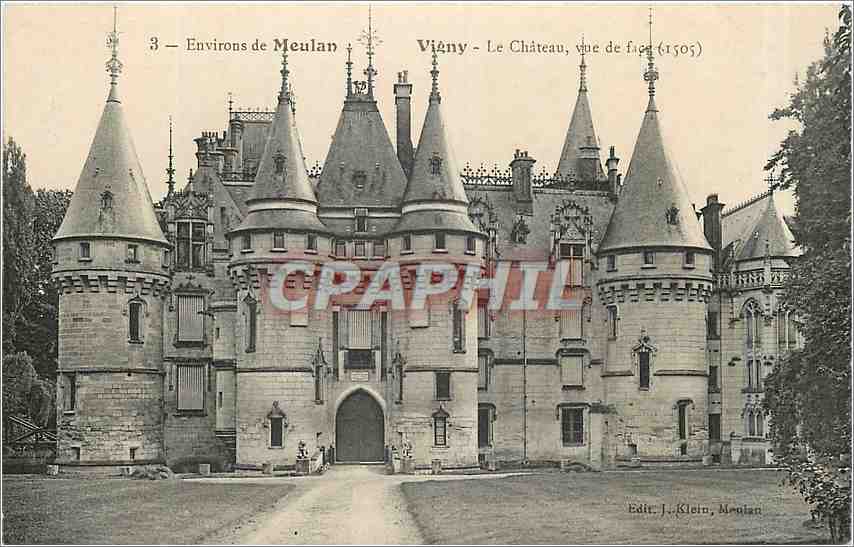 CPA ENVIRONS DE MEULAN-VIGNY -Le Chateau -Facade Est