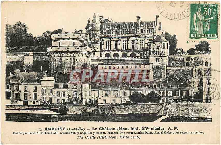 CPA AMBOISE(I et L)-Le Chateau )Mon Hist XV e s) A.P
