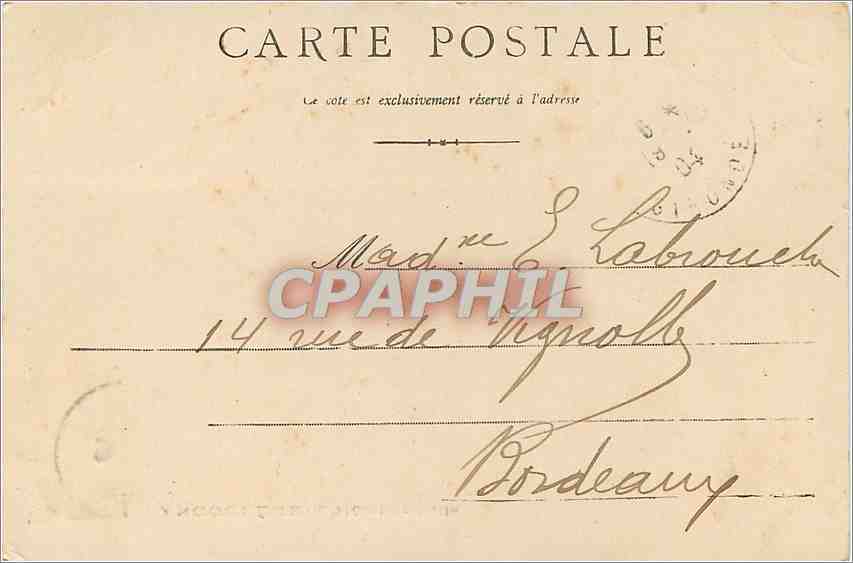 CPA ANGOULEME-L'Hotel de ville — Rückseite