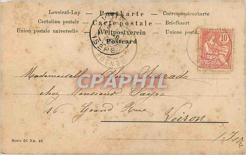 CPA Enfant Insectes Papillon — Rückseite