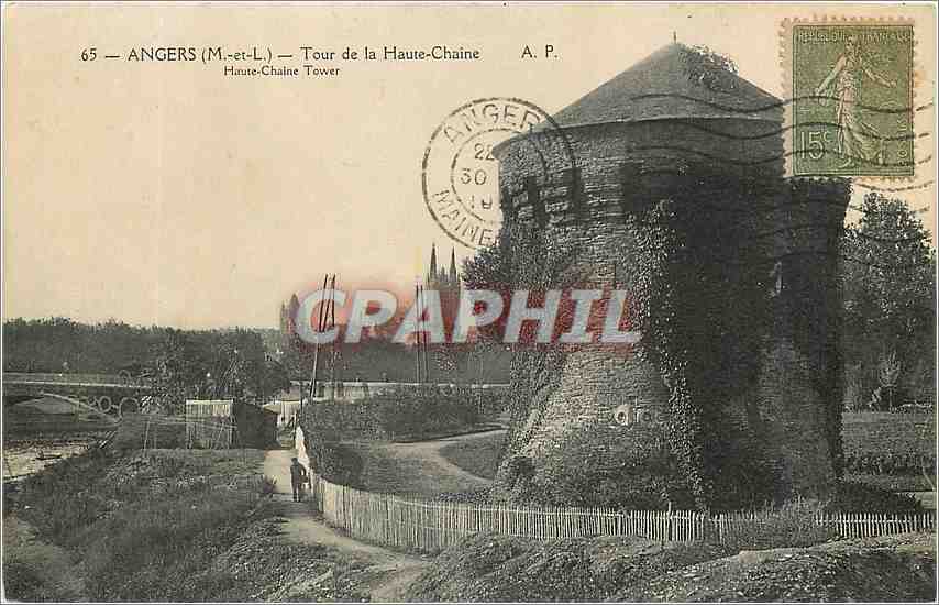CPA ANGERS-Tour de la Haute Chaine