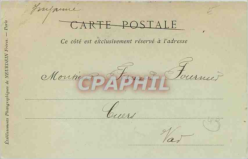 CPA ANGERS-Vue generale prise du Pont de la Haute Chaine — Rückseite