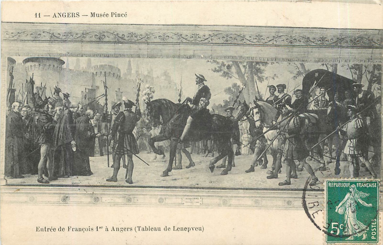 CPA ANGERS-Musee Pince Entree de Francois 1er a Angers Lenepveu