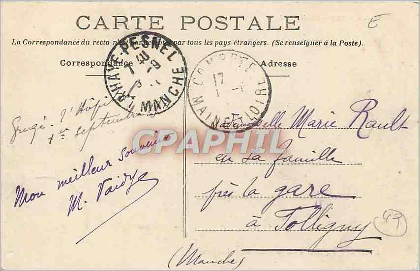 CPA ANGERS-Musee Pince Entree de Francois 1er a Angers Lenepveu — Rückseite