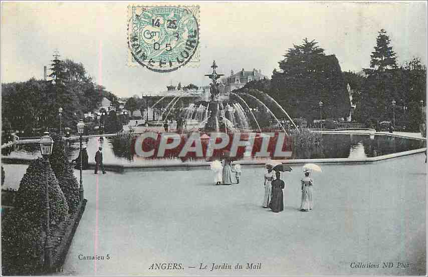 CPA ANGERS-Le Jardin du Mail