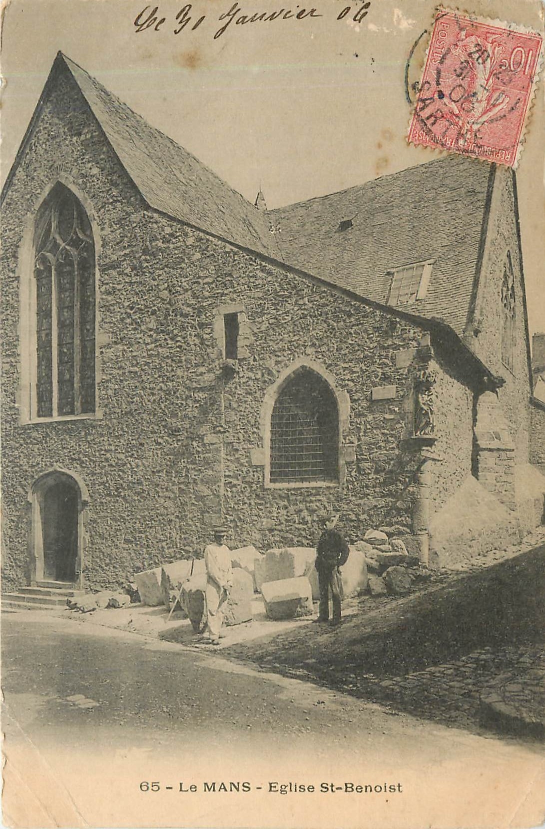 CPA LE MANS-Eglise St-benoist