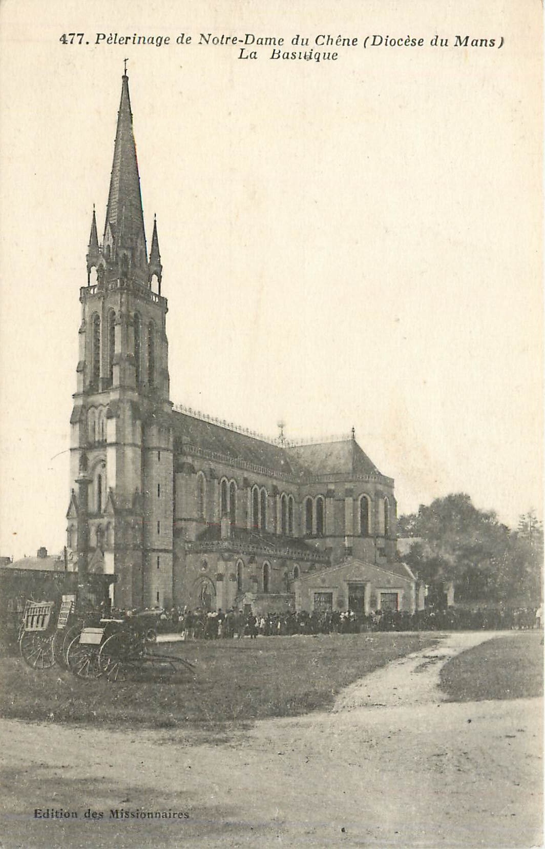 CPA Peleringe de Notre Dame du Chene(diocese du Mans)la Basilique