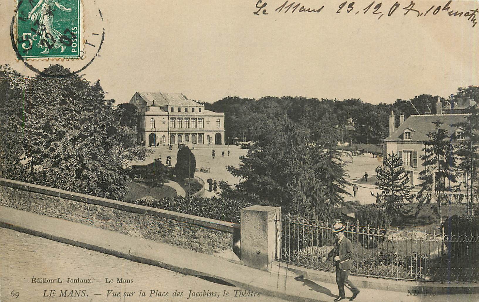 CPA LE MANS-Place des jacbins le Theatre