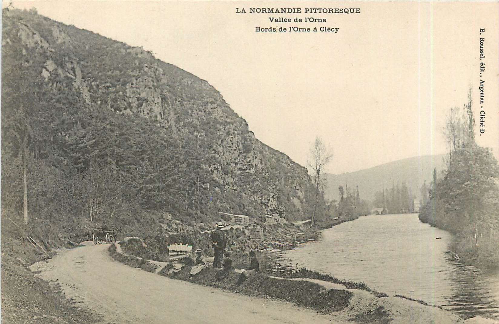 CPA LA NORMANDIE PITTOESQUE-Vallee de l'Orne-Bords de l'orne a Clecy
