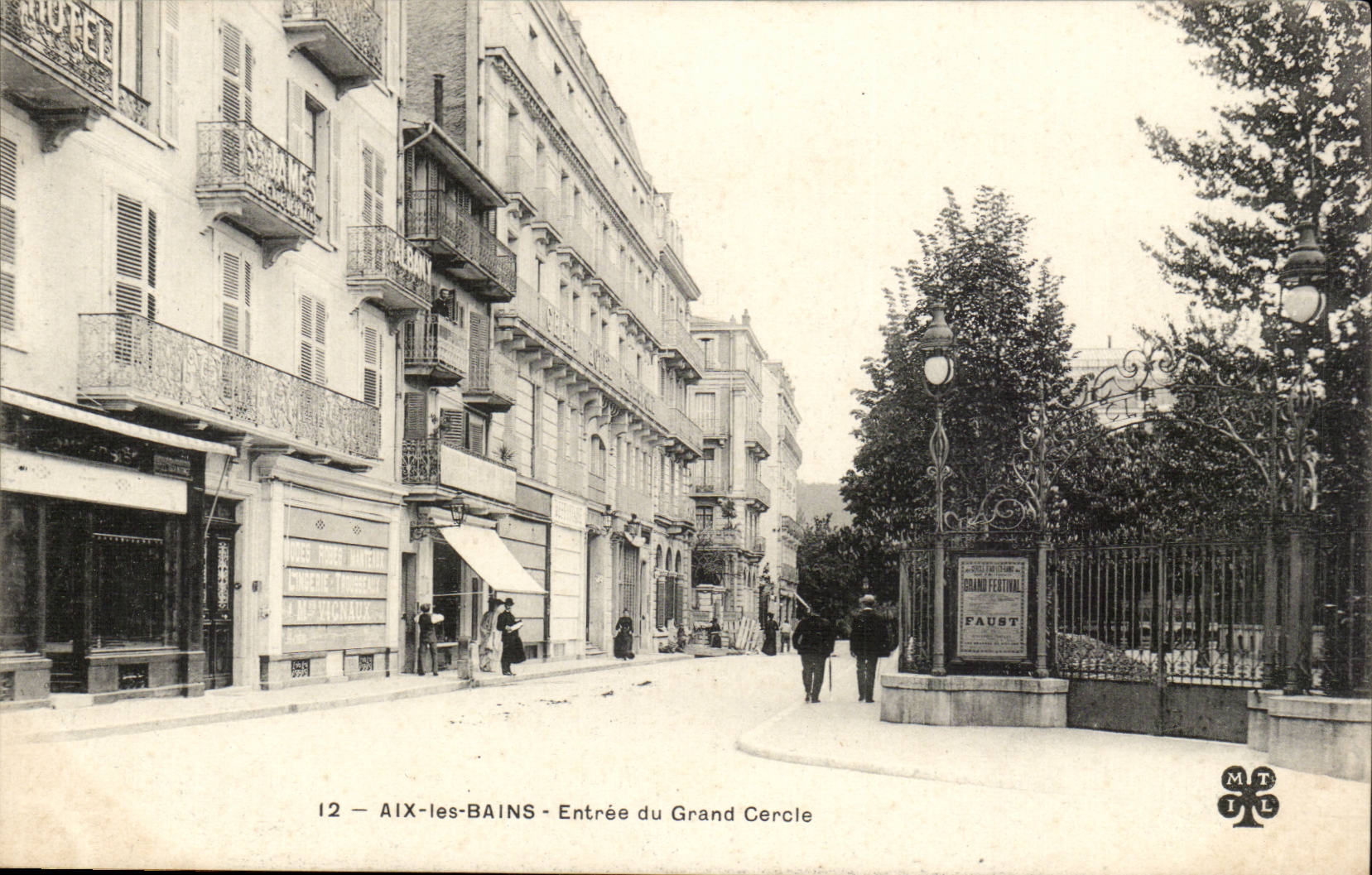 Aix les Bains - Entree du Grand Cercle - CPA 