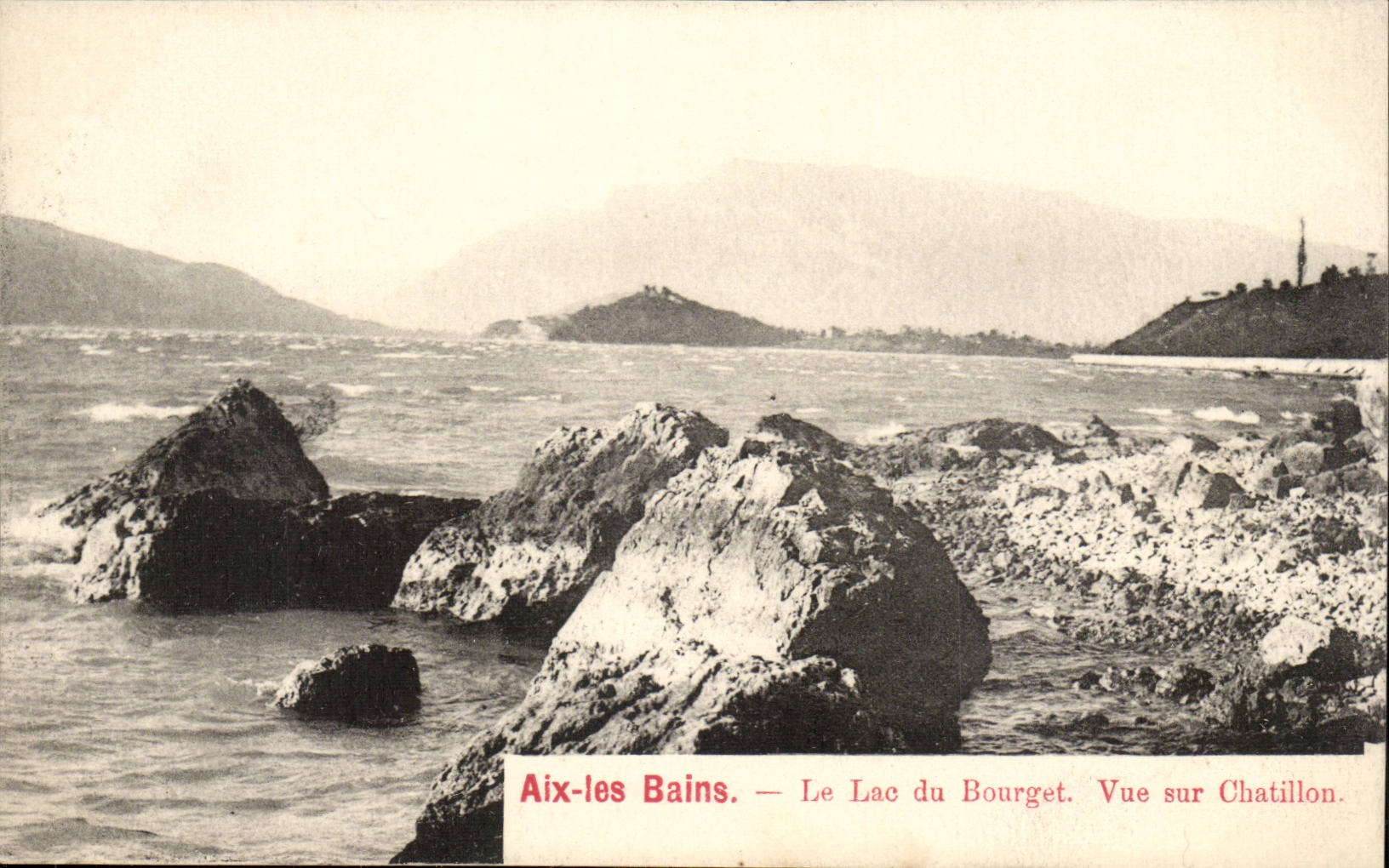 Aix les Bains - Le Lac du Bourget Vue sur Chatillon - CPA 