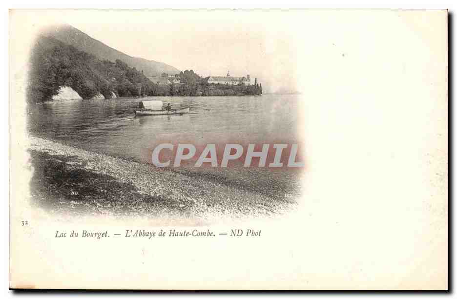 Aix les Bains - Le Lac du Bourget - L'Abbaye de Haute Combe - bateau - CPA 