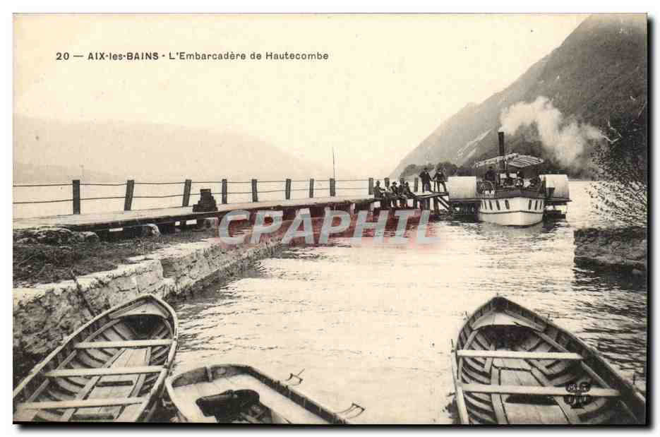 Hautecombe - L'Embarcadere de Hautecombe - bateau - CPA 
