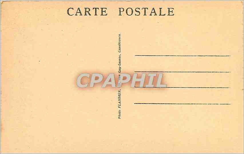 CPA CASABLANCA - Le Port vu en avion — Verso