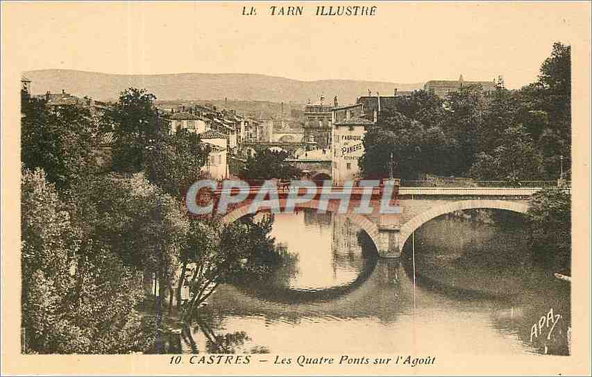 CPA CASTRES - Les Quatre Ponts sur l'Agoût