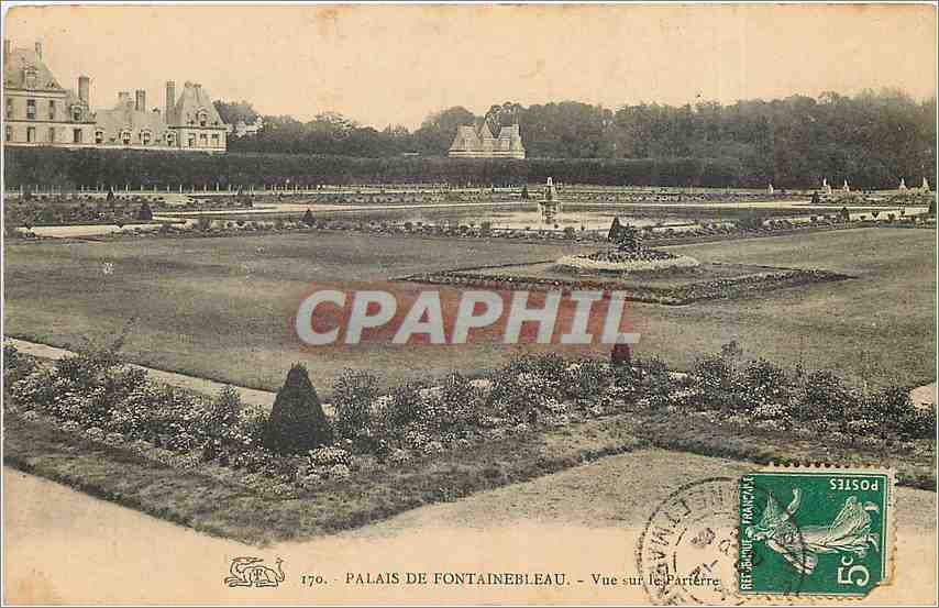 Palacio de Fontainebleau — Vista del Parterre — n° 170