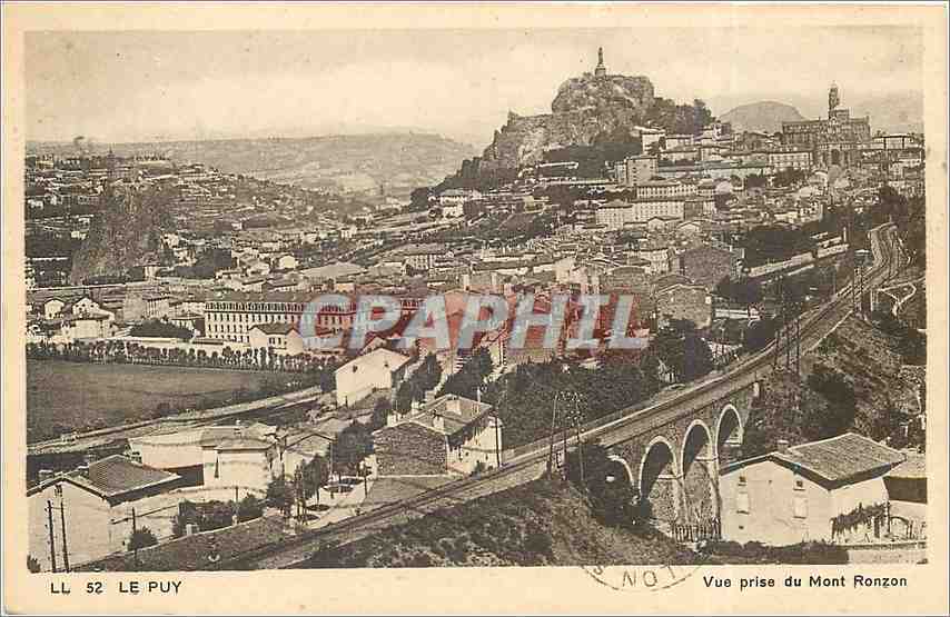 CPA LE PUY Vue prise du Mont Ronzon