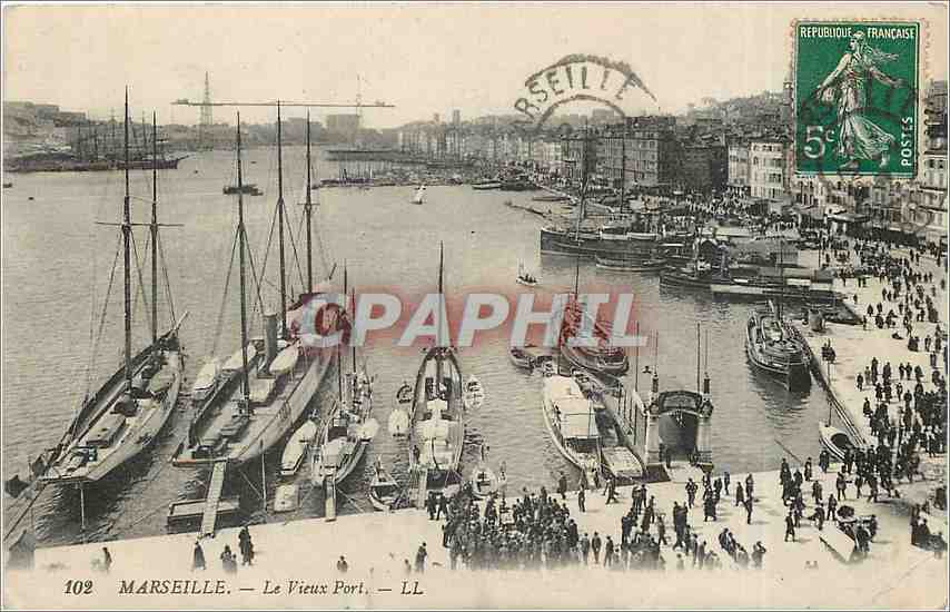 CPA MARSEILLE - Le Vieux Port Bateaux