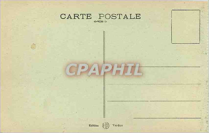 CPA Ossuaire provisoire des champs de bataille de Verdun — Rückseite