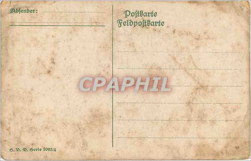 CPA Dein Bild wied ftets feob und rein Lebendig in meinem herzen fein — Rückseite