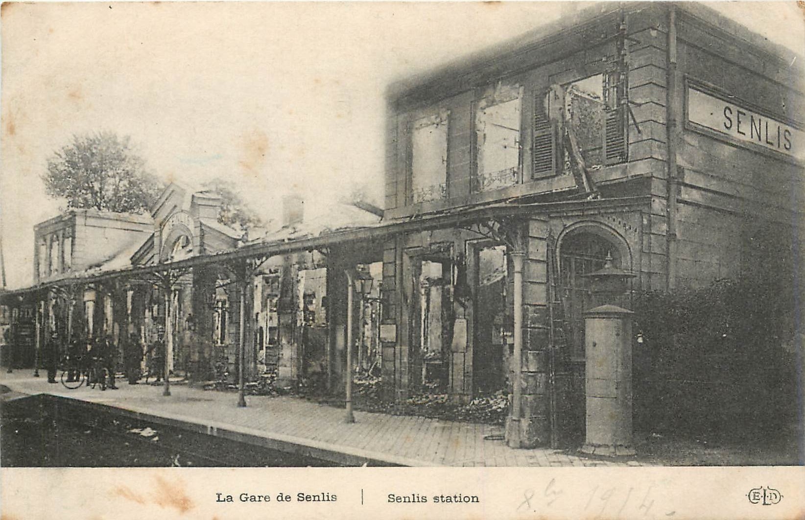 La Gare de Senlis — démolition partielle — E.P.D. n°85