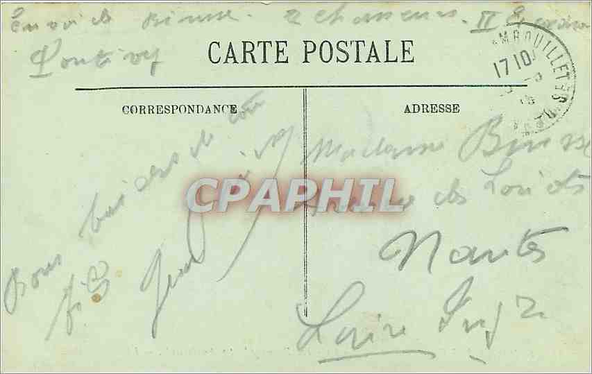 Rambouillet — Le Parc — Les Statues « Fécondité » et « Solidarité » — LL. — Verso