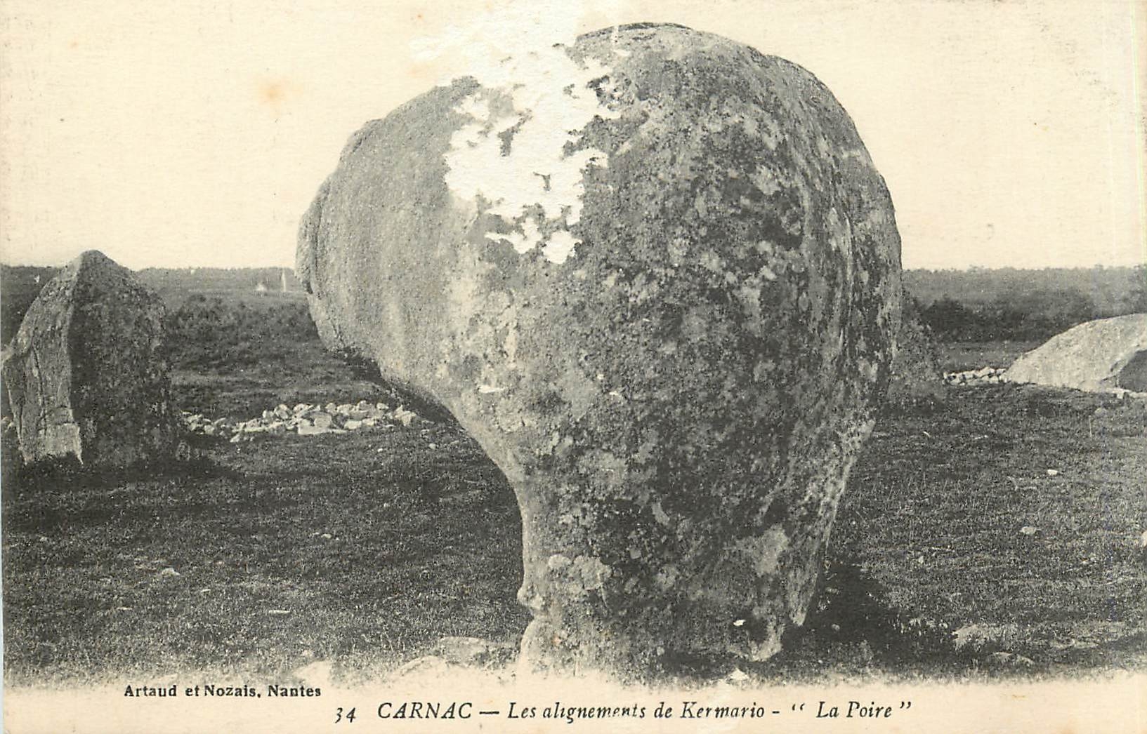 CPA CARNAC - Les alignements de Kermario - "La Poire"