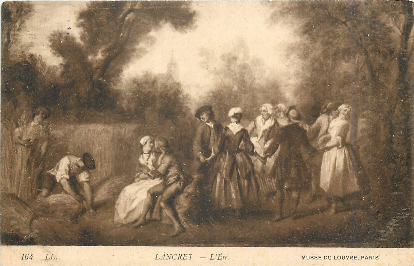 CPA LANCRET -lété -Musée du Louvre Paris 
