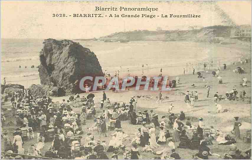 Biarritz Panoramique — La Grande Plage - La Fourmilière — Édition du Souvenir