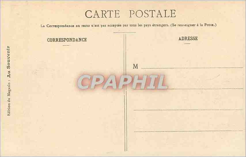 Biarritz Panoramique — La Grande Plage - La Fourmilière — Édition du Souvenir — Verso