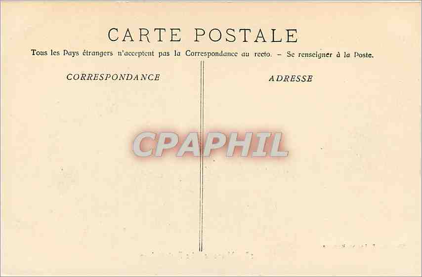 CPA Marseille - Le Fort St-Jean — Rückseite