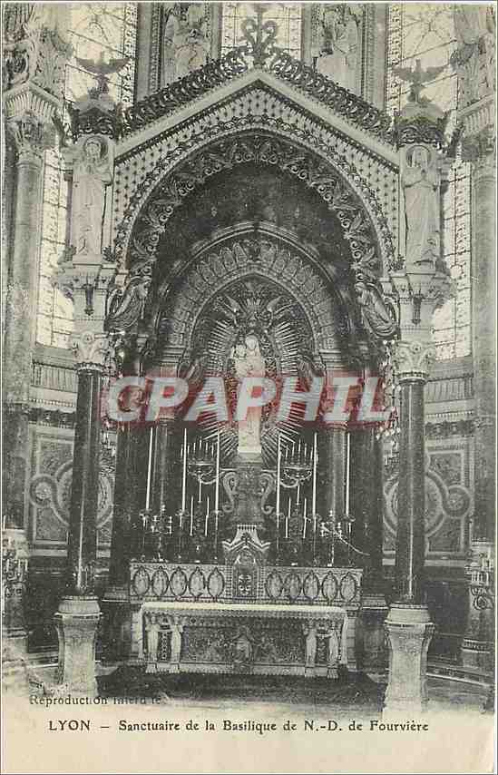 CPA LYON - Sanctuaire de la Basilique de N.-D. de Fourvière