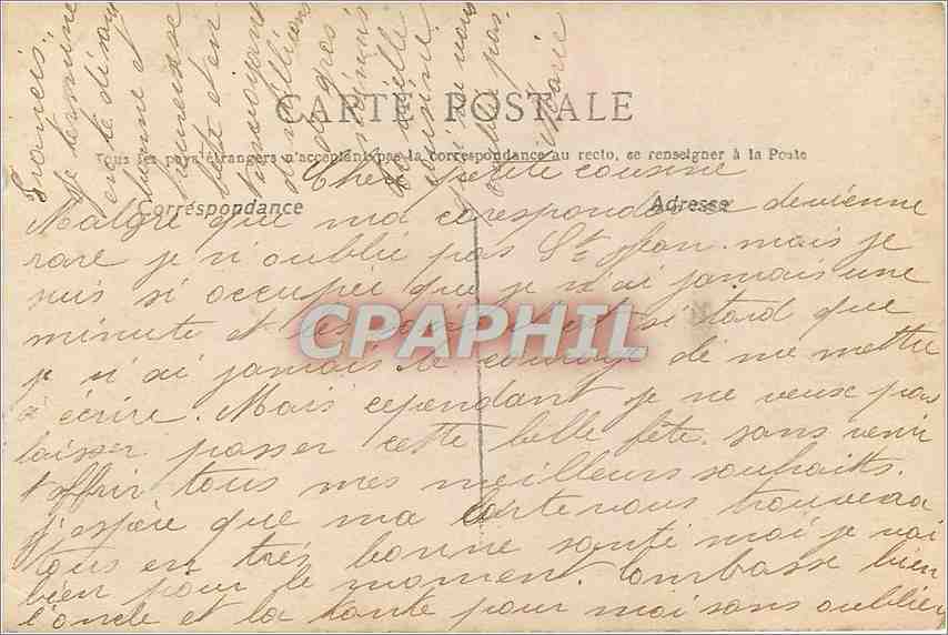 CPA Bonne fête Enfant — Rückseite