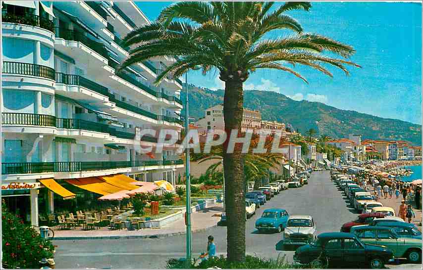 CPM Côte d'Azur - Menton. La promenade du bord de Mer