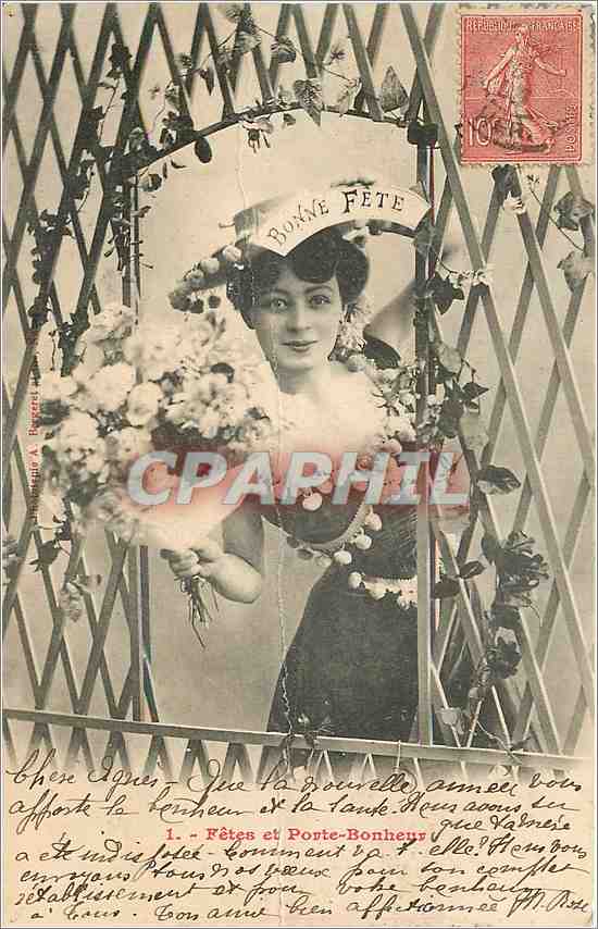 Fête et Porte-Bonheur — Bonne Fête — éditeur A. Bérenger, n°1