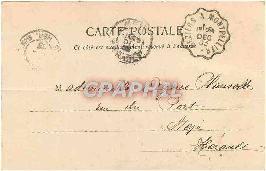 Fête et Porte-Bonheur — Bonne Fête — éditeur A. Bérenger, n°1 — Rückseite