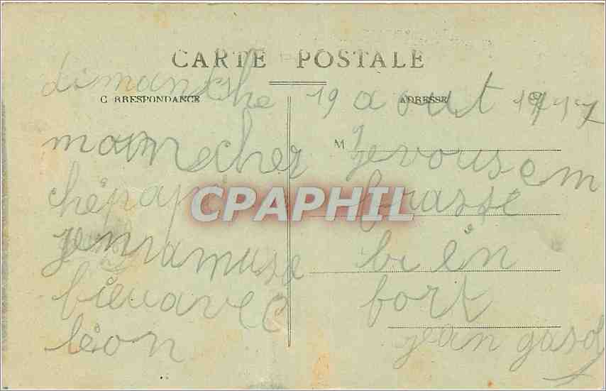 CPA LOURDES - Le Château Fort — Verso