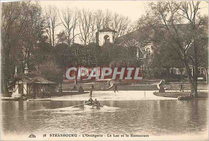 CPA STRASBOURG -L'Orangerie - Le bac et le Restaurant