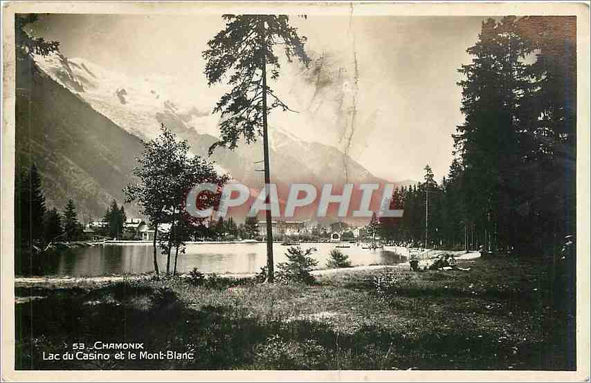 Lac du Casino et le Mont-Blanc — Chamonix — Photo Mont-Blanc GAY GOUTTET
