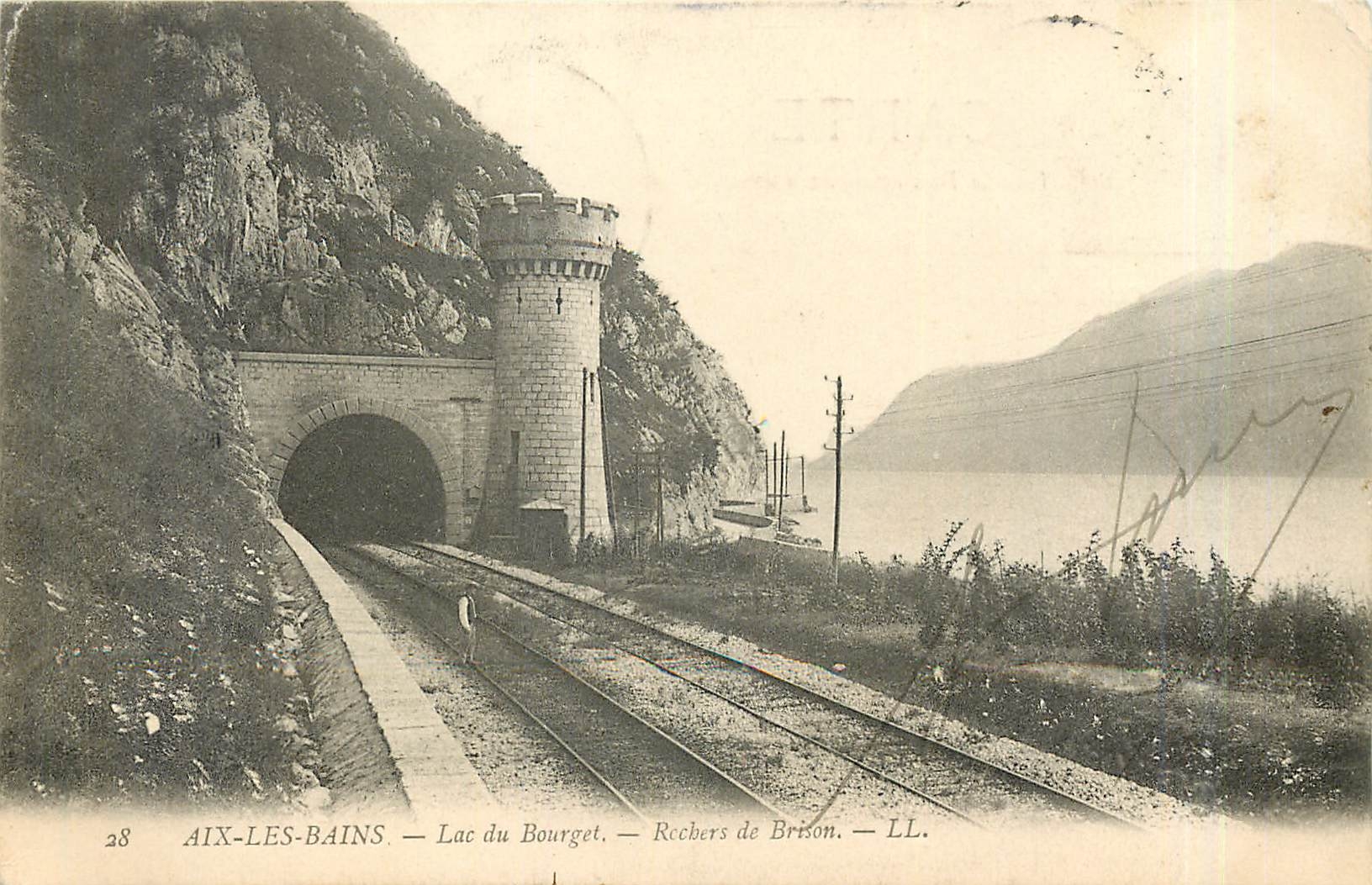 CPA AIX-LES-BAINS - Lac du Bourget - Rochers de Brison