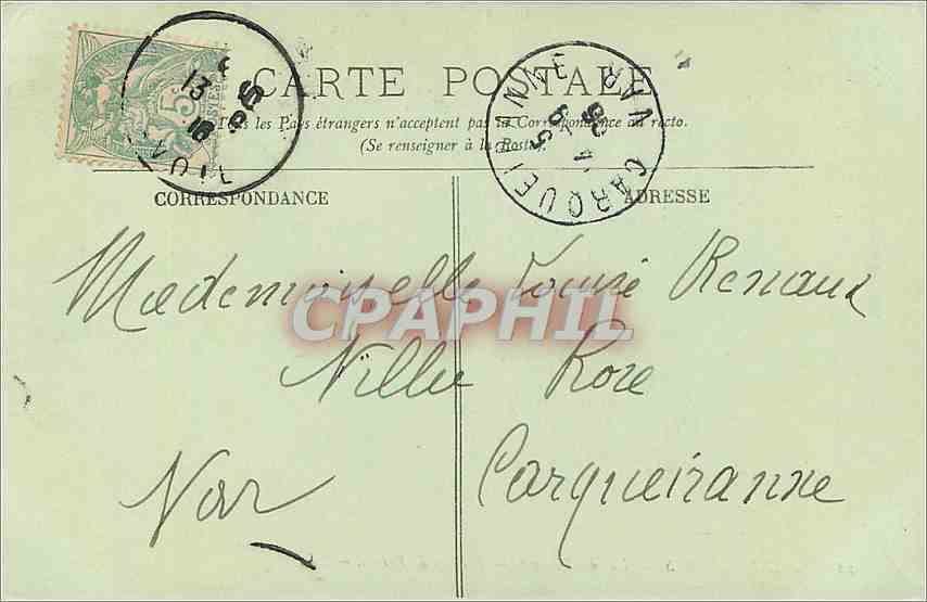 CPA AIX-LES-BAINS - Lac du Bourget - Rochers de Brison — Rückseite
