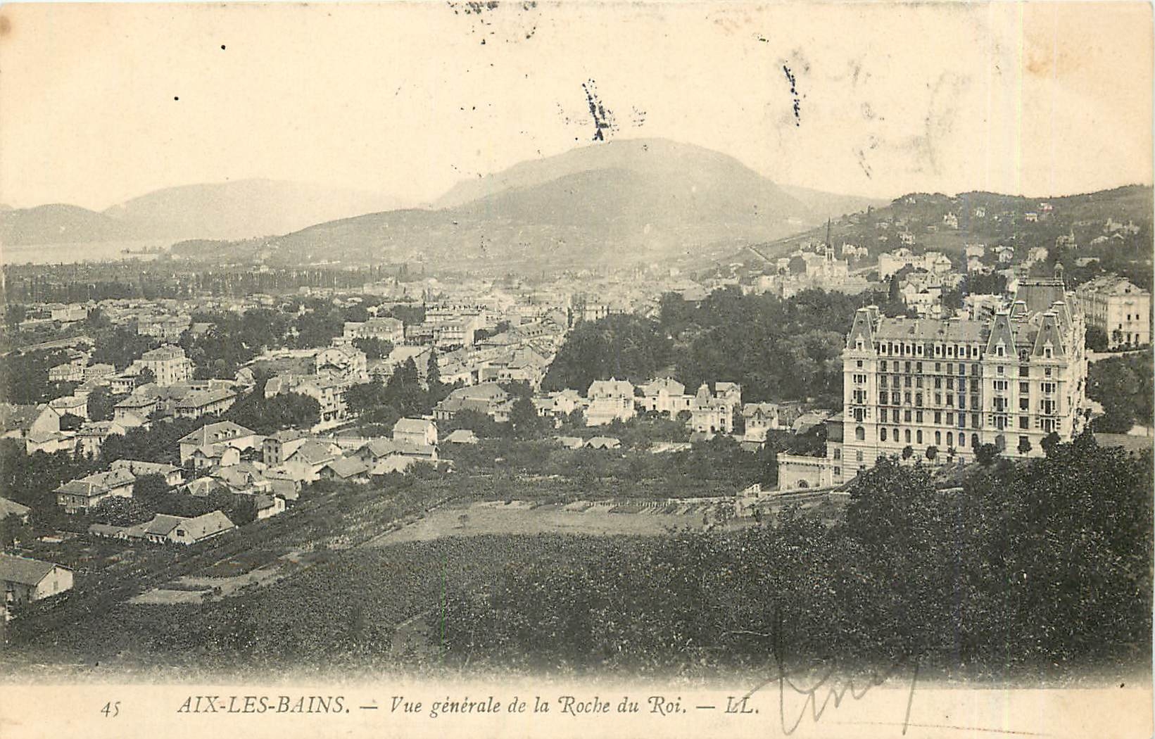 CPA AIX-LES-BAINS - Vue générale de la Roche du Roi