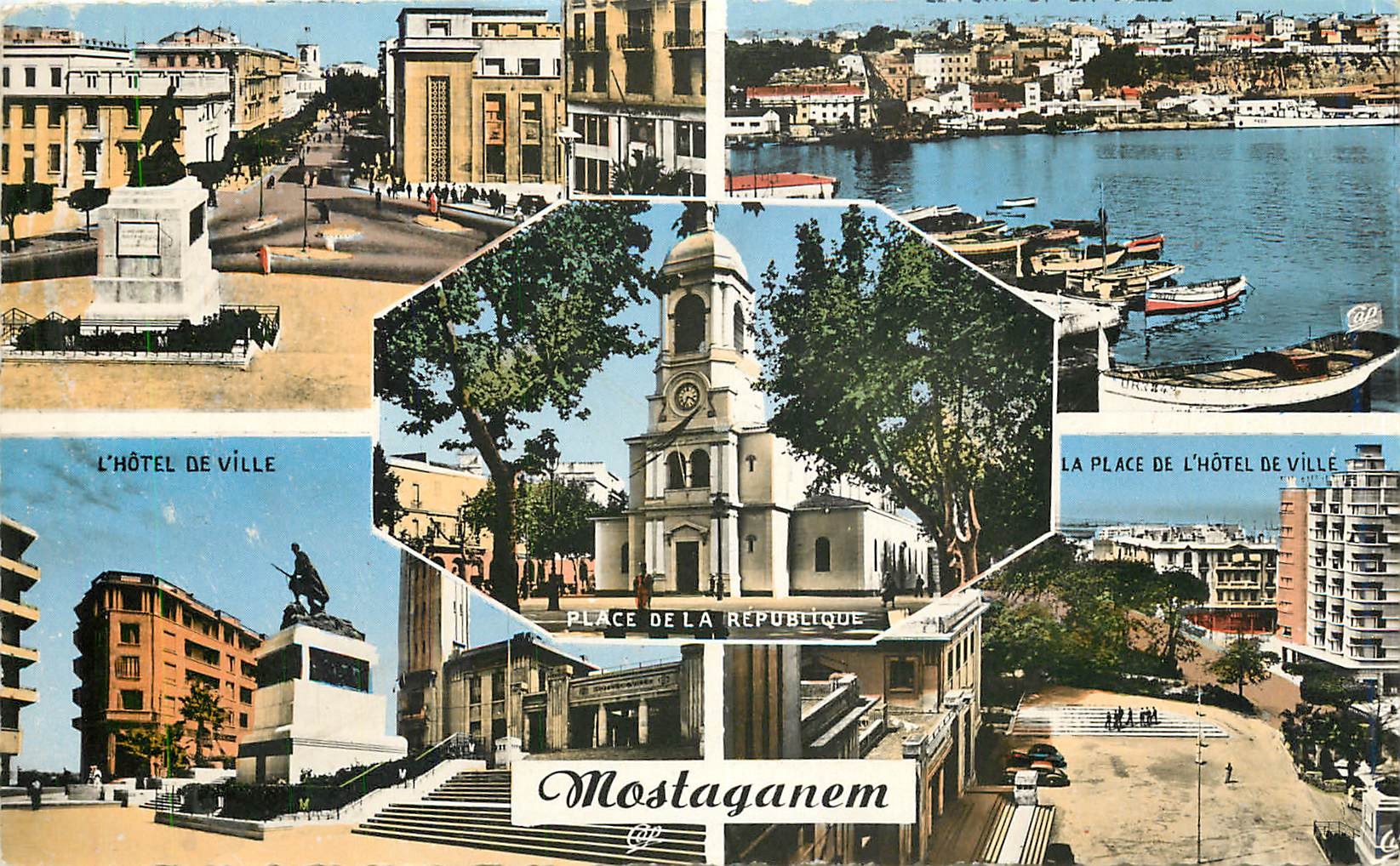 CPM Mostaganem Hotel de ville Place de l'hotel de ville 