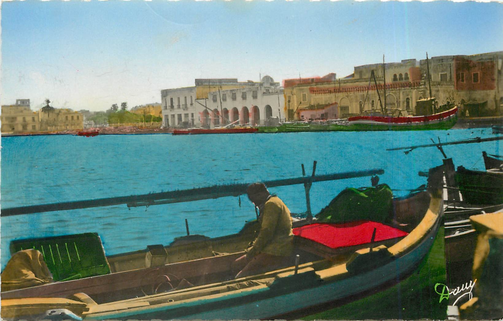 CPM BIZERTE (Tunisie) - Le Vieux Port Bateau