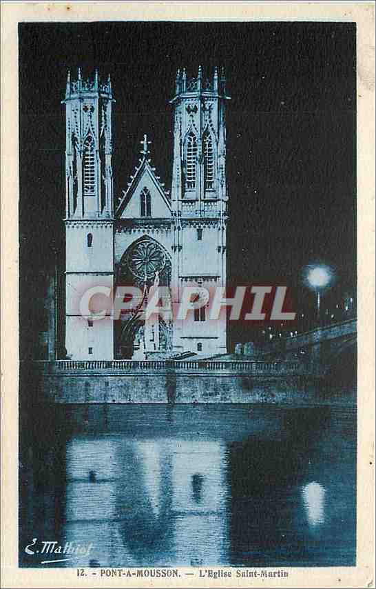 CPA Pont-a-Mousson - L'Eglise Saint-Martin