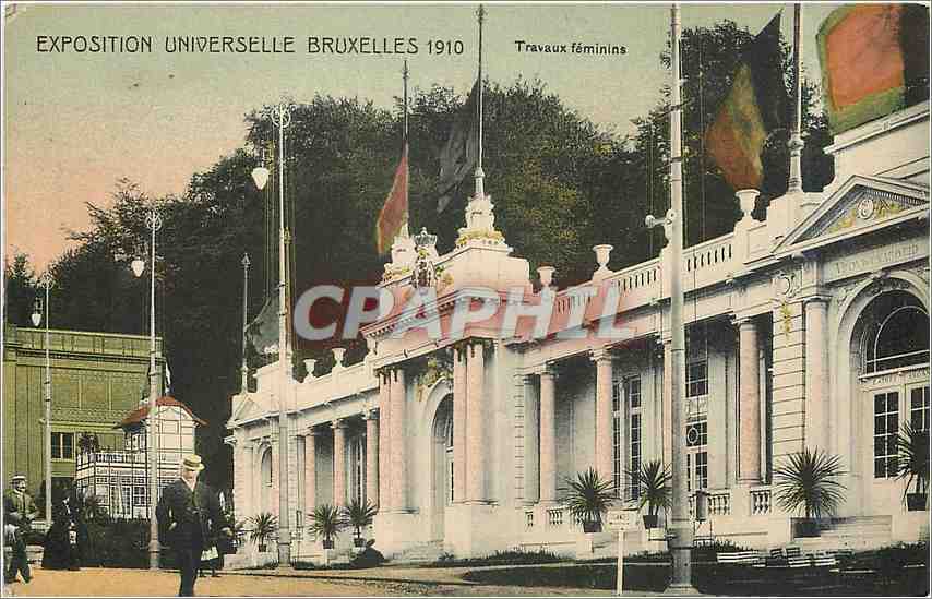 Exposition Universelle Bruxelles 1910 — Travaux féminins — Edit. V.F. Bruxelles
